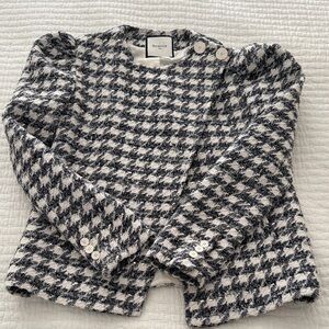 Berenice Black and White Houndstooth Jacket